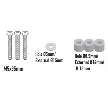 Givi D6428KIT Screen Fitting Kit for Triumph Tiger Sport 660/800 2022+