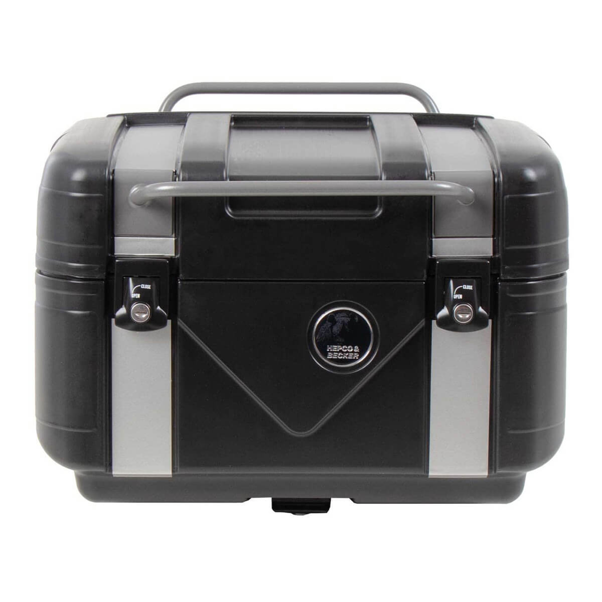 Hepco & Becker 黒 トップケース　リアボックス　GOBI 42L Hepco & Becker GOBI Top Case, Black/Silver 42 Liter | Accessories