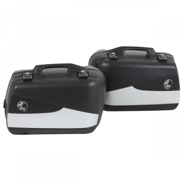 view Hepco & Becker Junior Flash 30 Liter Sidecase Set Silver Left & Right