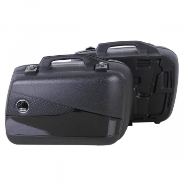 Hepco & Becker Junior Flash Sidecase Set Black 40 Liter Left & 30 Liter Right