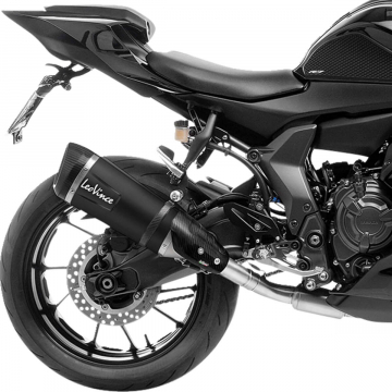 view LeoVince 14405SB Factory S Full Exhaust, Black for Yamaha YZF-R7 '21-'25