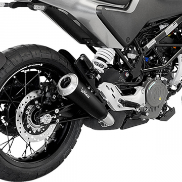 view LeoVince GP One Slip-on Exhaust, Matte Black for Vitpilen/Svartpilen 401 '20-'23