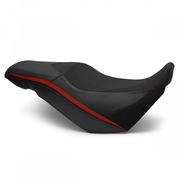 view Luimoto Styline Rider Seat Cover, Red for Suzuki V-Strom 650 '17-'24