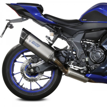 view Mivv Y.071.LR1T SR-1 Full Exhaust, Titanium for Yamaha YZF-R7 '21-'25