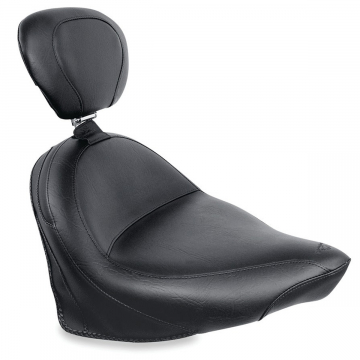 view Mustang Wide Touring Vintage Solo Seat, Backrest for Victory Kingpin, Vegas and 8-Ball