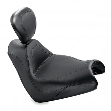 Mustang Sport Touring Vintage Solo Seat with Backrest for Honda VTX 1800F '05-'08