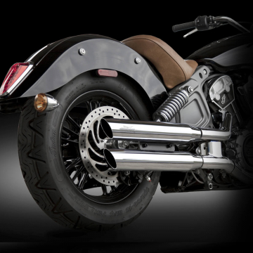 view RC Components RCX 3.0", Slash Cut Chrome Exhausts for Indian Scout