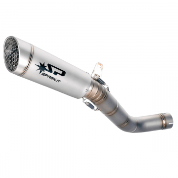 view Spark Grid-O Titanium Semi-Full Exhaust for Aprilia RSV4 2021+