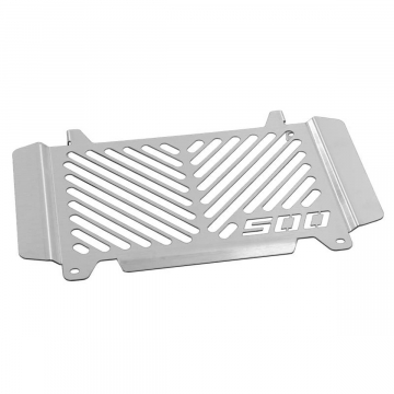 view Zieger Logo Radiator Guard, Silver for Kawasaki KLE500 2026+