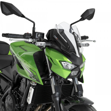 view PUIG New Generation Sport Windshield for Kawasaki Z650S 2026+