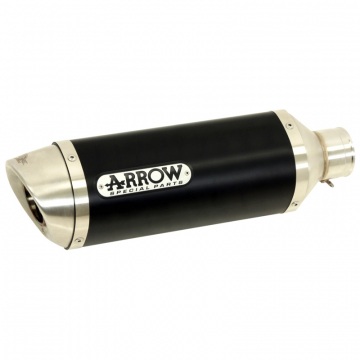 view Arrow 51503AON Thunder Slip-on Exhaust, Aluminum Dark for Yamaha YZF-R125 (2017-)