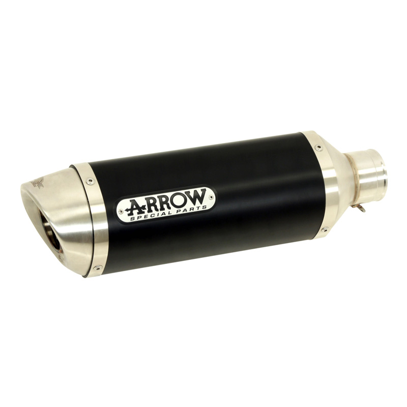 KTM スモールDUKE ARROWスリップオンサイレンサー ホワイト Arrow 51510AON Thunder Exhaust, Aluminum Dark for KTM Duke 125