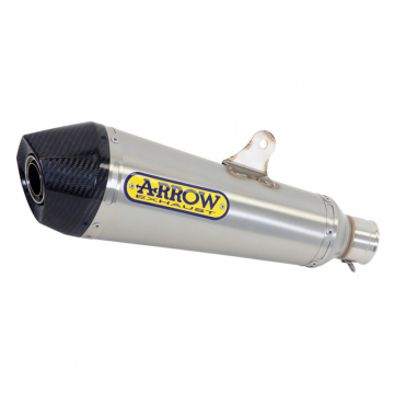 view Arrow 51517XKI X-Kone Slip-On Exhaust, Nichrome for Honda CB125F '17-'20