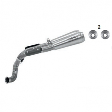 view Arrow 71216PRI Pro-Race Dual Exhausts, Nichrome for KTM Duke 790 (2018-)
