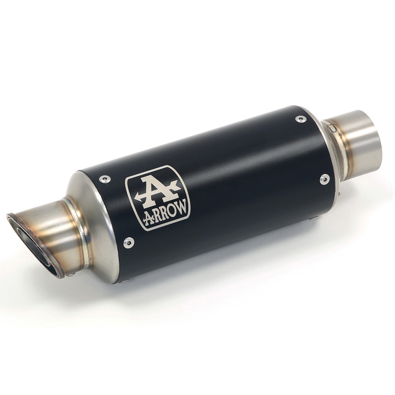 Arrow 71541GPI GP2 Slipon Exhaust, Steel Dark for Kawasaki Z400 (2019