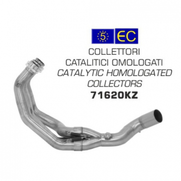 view Arrow 71620KZ Homologated Collectors for Yamaha XSR900, MT-09 '13-'20