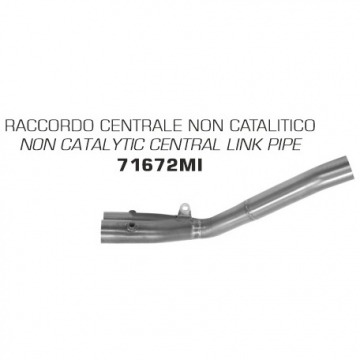 Arrow 71672MI Non-Catalytic Central Link Pipe for Yamaha YZF-R1 (2017-)