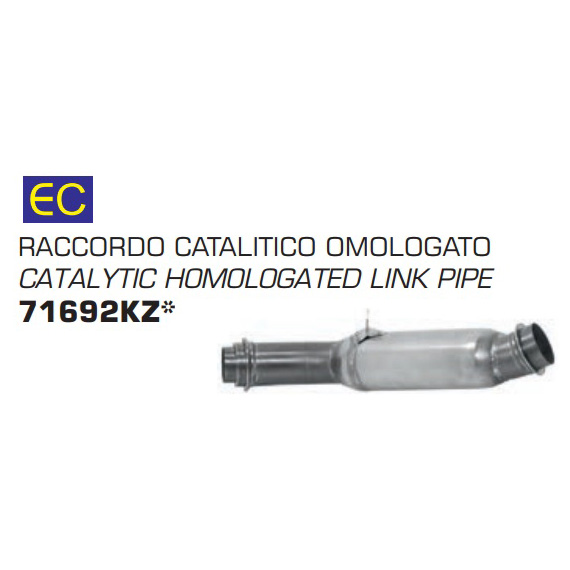 Arrow 71692KZ Catalytic Homoloagted Link Pipe for KTM 1290 Super