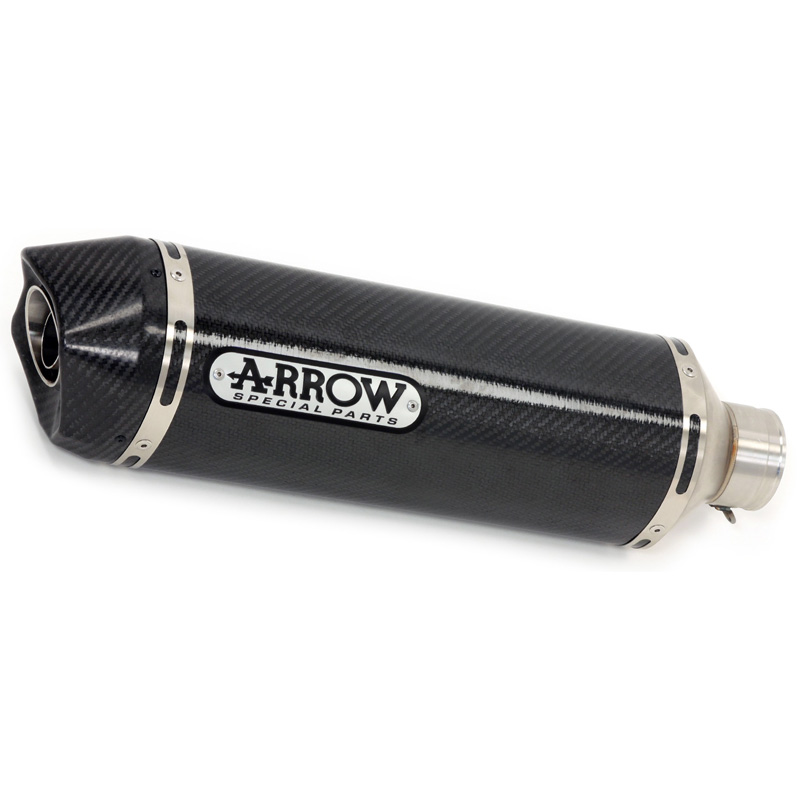 Arrow 71854MK Race-Tech Exhaust, Carbon Fiber for Kawasaki Z650