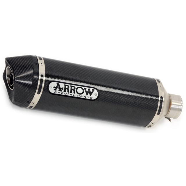 Arrow 71854MK Race-Tech Exhaust, Carbon Fiber for Kawasaki Z650