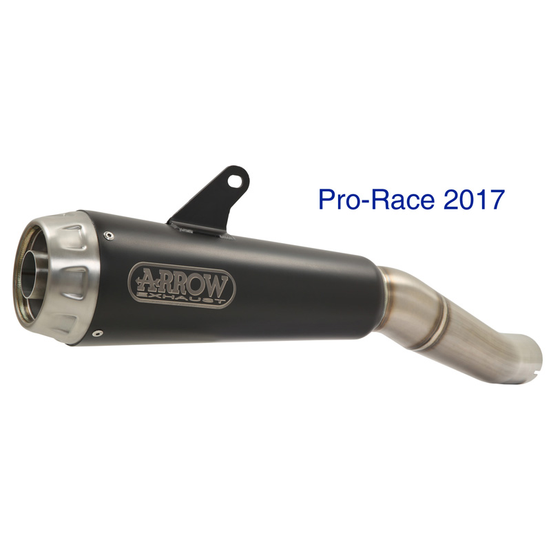 Arrow 71912PRN Pro-Race Nichrome Dark Slip-on Exhaust for Kawasaki