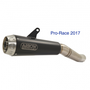 view Arrow 71870PRN Pro-Race Exhaust, Nichrome Dark for Suzuki GSX-250R (2017-)