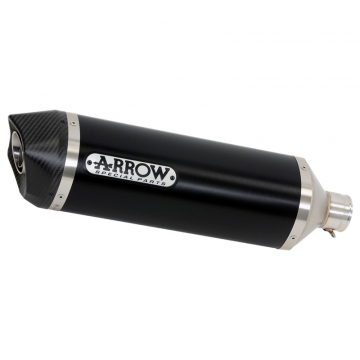 view Arrow 71874AKN Race-Tech Slip-on Exhaust, Aluminum Dark for Kawasaki Z400 (2019-)