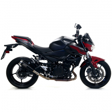 view Arrow 71874PRN Pro-Race Slip-on Exhaust, Nichrome Dark for Kawasaki Z400 (2019-)