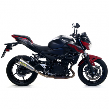 view Arrow 71874XKI X-Kone Slip-on Exhaust, Nichrome for Kawasaki Z400 (2019-)