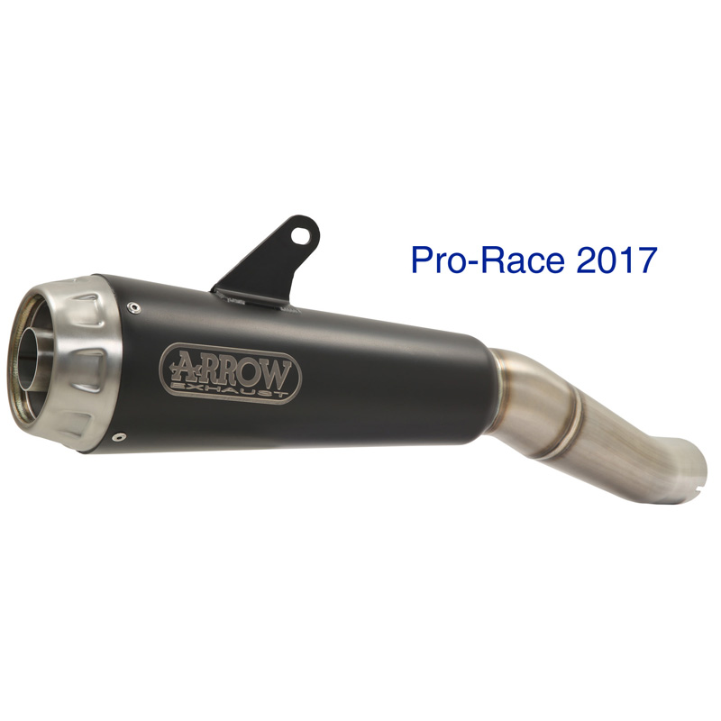 Arrow 71882PRN Pro-Race Slip-on Exhaust, Nichrome Dark for Honda