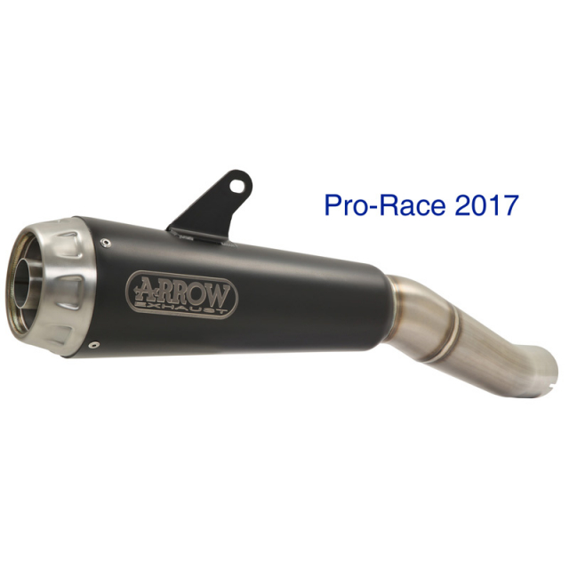 Arrow 71882PRN Pro-Race Slip-on Exhaust, Nichrome Dark for Honda