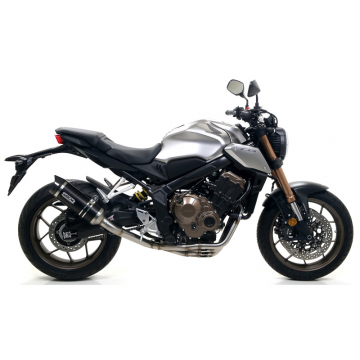 view Arrow 71892AKN Street Thunder Exhaust, Aluminum Dark for Honda CB650R/CBR650R '19-'23
