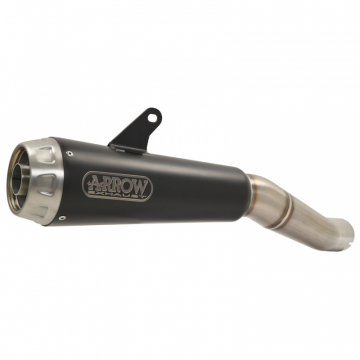 view Arrow 71895PRN Pro-Race Slip-on Exhaust Nichrome Dark for Ducati Hypermotard 950 (2019-)