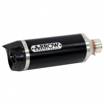view Arrow 71900AKN Thunder Slip-on Exhaust Dark Aluminum with Carbon Cap Yamaha Niken '18-'20