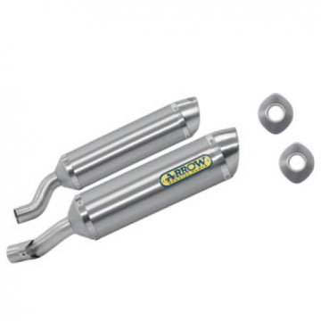 view Arrow 72603AO Street Thunder Dual Exhaust, Aluminium for Yamaha XT 660 R/X '04-16