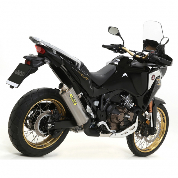 view Arrow 72625PO Maxi Race-Tech Titanium Exhaust Steel Cap Honda CRF1100L Africa Twin (2020-)