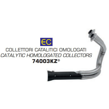 Arrow 74003KZ Catalytic Homologated Collector for Kawasaki Vulcan S 650 (2018-)