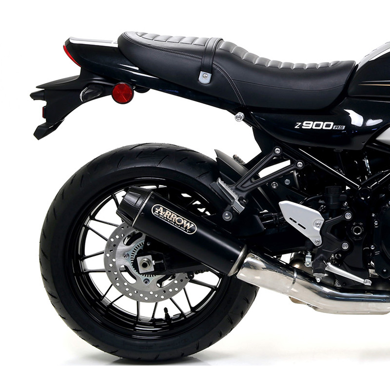 Arrow 74506RB Rebel Exhaust, Nichrome Dark for Kawasaki Z900RS (2017