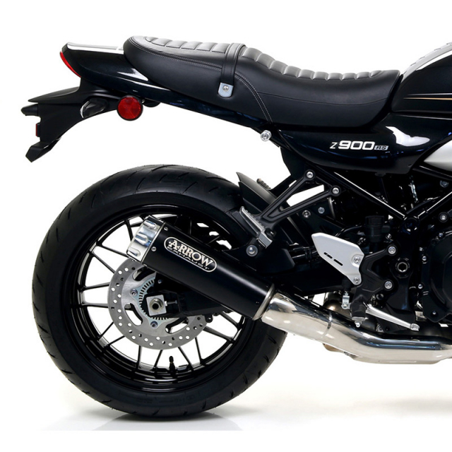 Arrow 74506RBA Rebel Exhaust, Nichrome Dark for Kawasaki Z900RS
