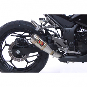 view Competition Werkes WK300 GP Slip-on Exhaust for Kawasaki Ninja 300 (2013-)