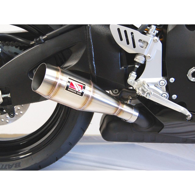 Competition Werkes WS757 GP Slipon Exhaust, No Baffle Suzuki GSXR600