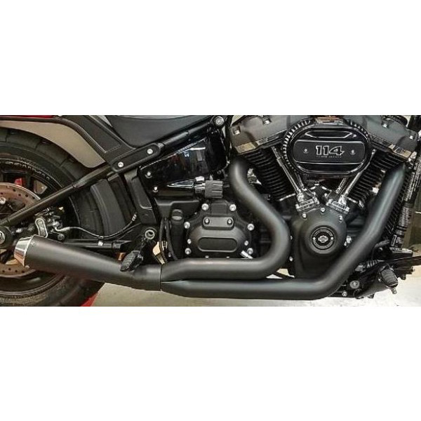 D D 641Z 32M 2 1 Abuelo Cat Exhaust for Harley Wide Tire Softail
