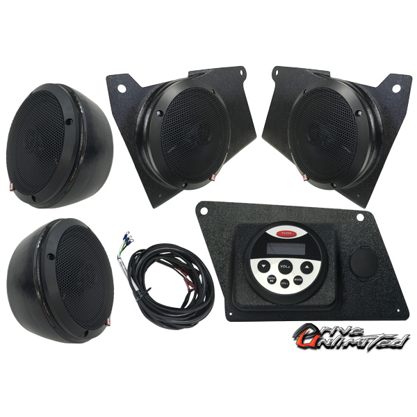 Drive Unlimited Bezel AM/FM Tuner 4 Rockford Speaker Stereo for Polaris