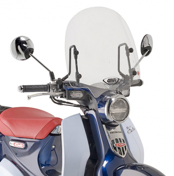 Givi 1168A Specific Windshield, Clear for Honda Super Cub C125 (2018-)