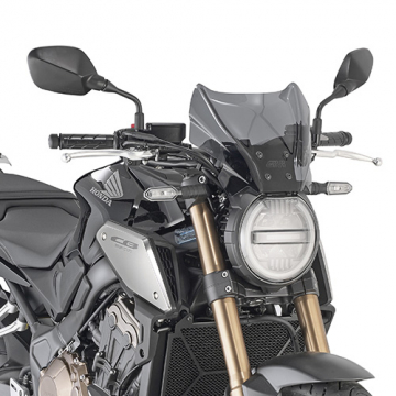 view Givi 1173S Specific Windshield, Smoked for Honda CB650R (2019-)