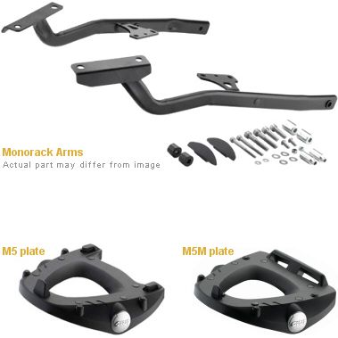 Givi 365FZ Monorack Sidearms for Yamaha FZ1 1000 (2006-current