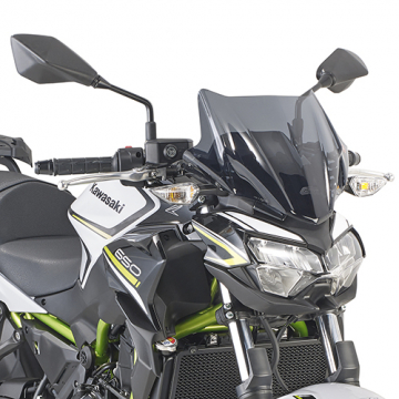 Givi 4128S Specific Windshield, Smoked for Kawasaki Z650 (2020-2021)