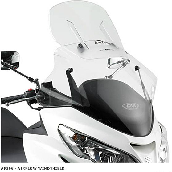 Windshield 鈴木AN400 Burgman '07 -'16用GIVI AF266エアフローウィンドスクリーン GIVI AF266 AIRFLOW WINDSCREEN FOR SUZUKI AN400 BURGMAN ’07-’ Givi 266DT Windscreen Burgman AN400 2007-2016 - RevZilla