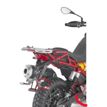 view Givi PLOR8203MK Specific Pannier Holder for Moto Guzzi V85 TT '19-'23