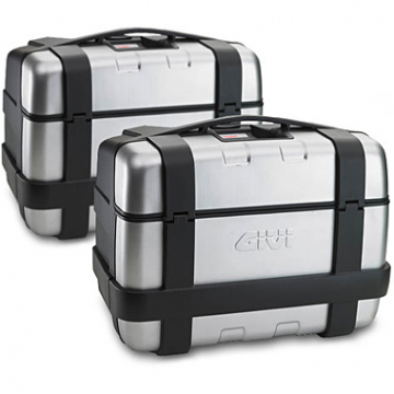 view Givi TRK46PACK2A Trekker Side Cases, 46 Liter, Silver